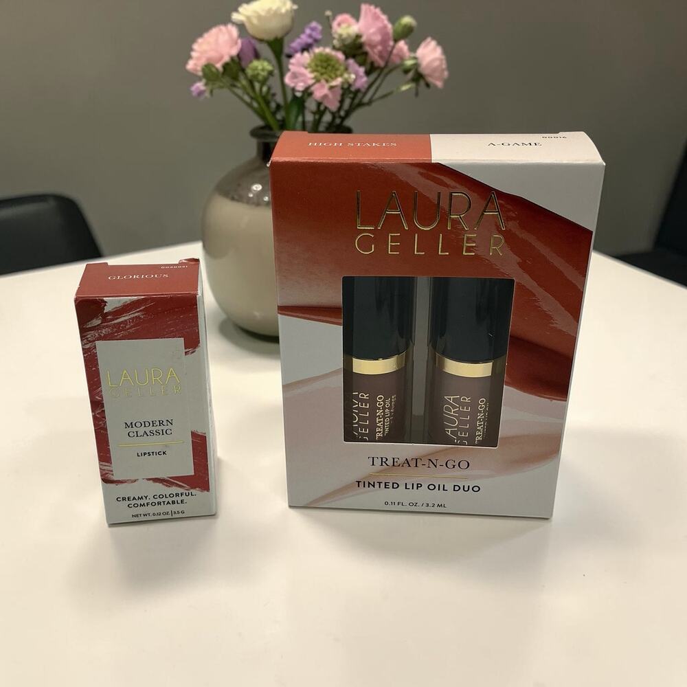 Laura Geller Lip Bundle Modern Classic Lipstick & Treat-N-Go Duo